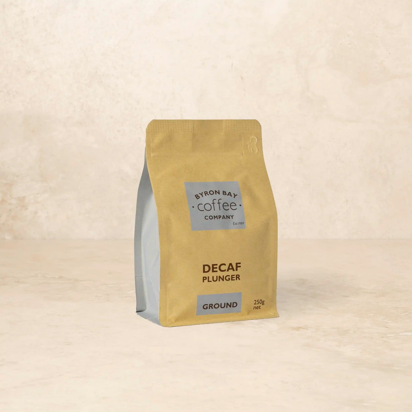 Byron Bay Coffee Company - Organic Decaf Plunger Ground | Mycotoxin Tested
